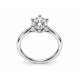 Pre Owned 18ct White Gold Diamond Solitaire ZC38